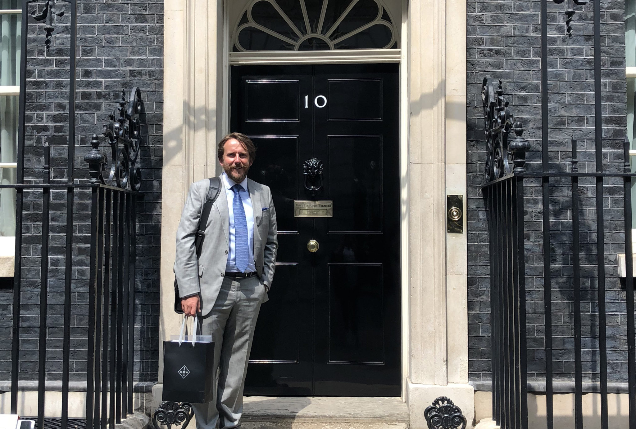 CEO James Cain at 10 Downing Street
